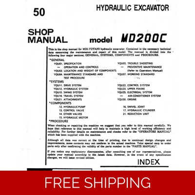 KOBELCO MD200LC EXCAVATOR WORKSHOP REPAIR MANUAL KOBELCO MD200LC EXCAVATOR WORKSHOP REPAIR MANUAL